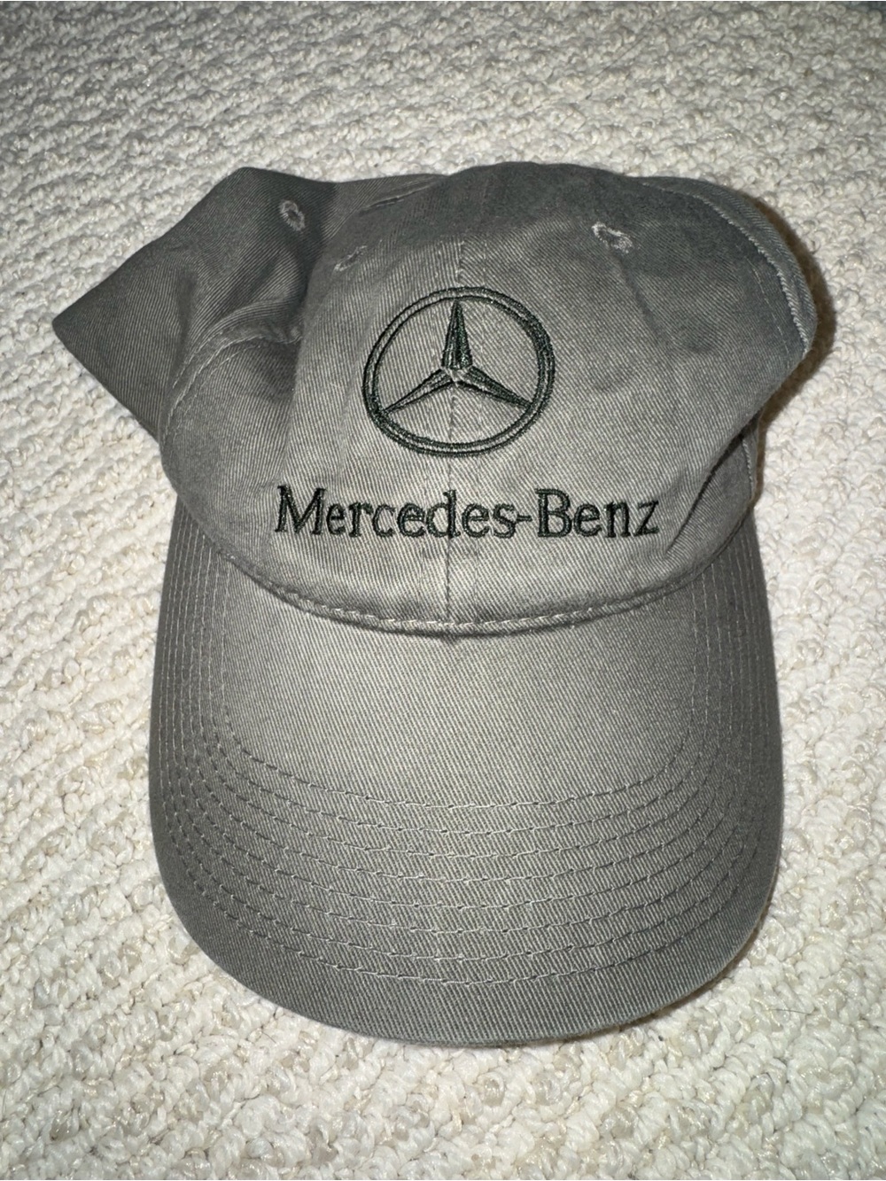 Mercedes-Benz Embroidered Logo Baseball Cap in Olive